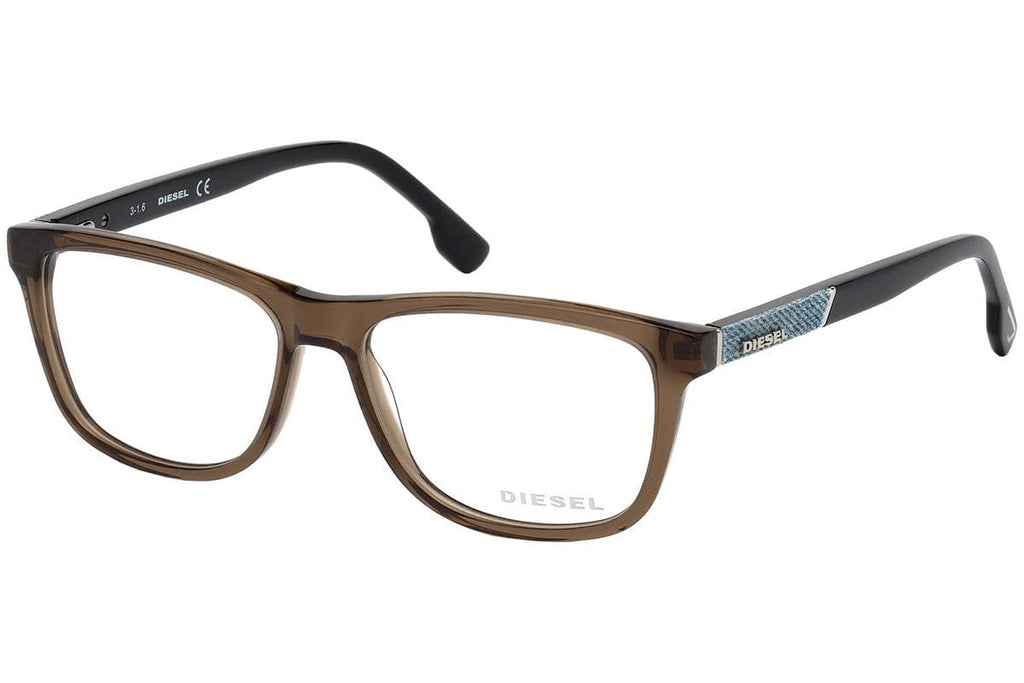 Diesel  Brown/Denim Rectangle Eyeglasses