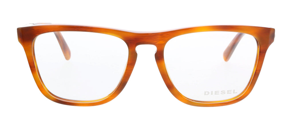 Diesel DL5249 Red Havana Square Eyeglasses