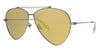 Alexander McQueen   Ruthenium  Aviator Sunglasses