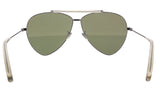 Alexander McQueen AM0058S 003  Ruthenium  Aviator Sunglasses