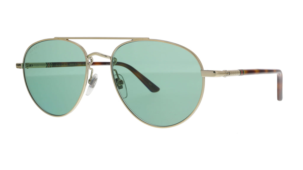 Gucci   Green Aviator Sunglasses