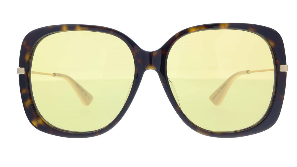 Gucci GG0511SA-005  Gold  Modified Rectangle Sunglasses