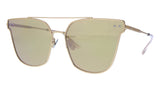 Bottega Veneta   Gold  Modified Rectangle Sunglasses