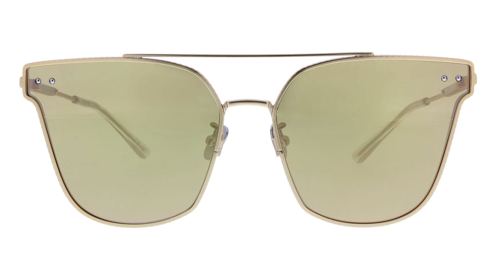Bottega Veneta BV0140S-004  Gold  Modified Rectangle Sunglasses