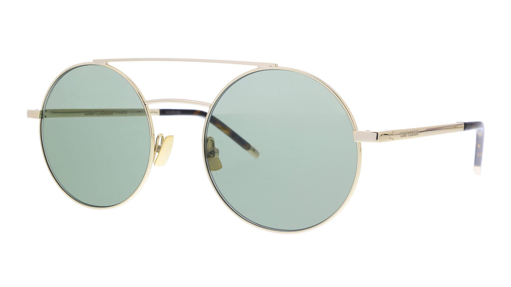 Saint Laurent   Gold  Round Sunglasses