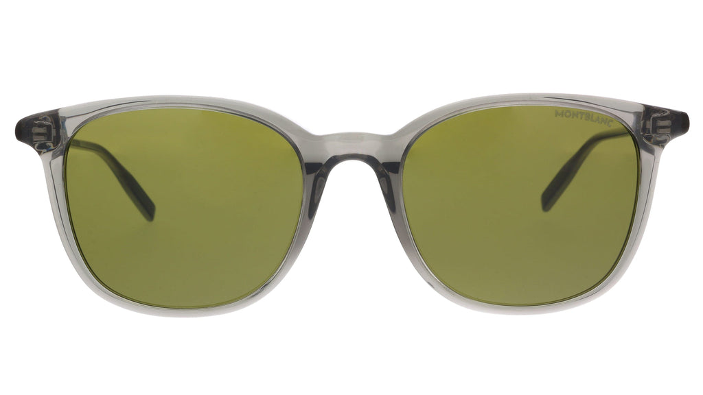 Montblanc MB0006S-003 Grey Rectangle Sunglasses