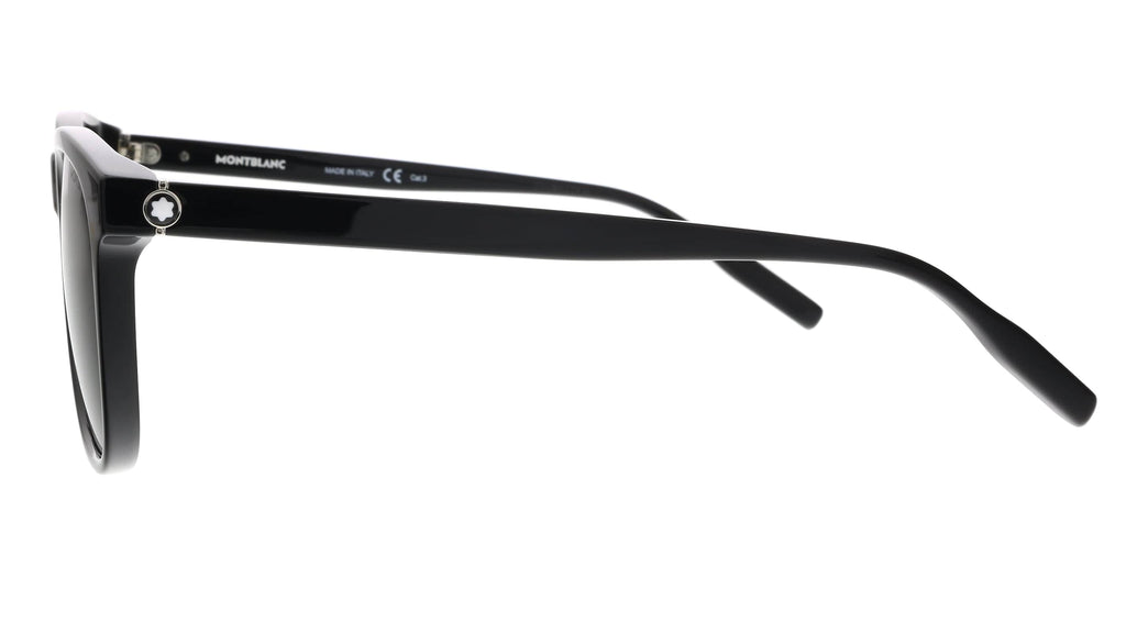 Montblanc MB0013S-001 Black Rectangle Sunglasses