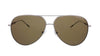 Montblanc MB0045S-003 Ruthenium Aviator Sunglasses