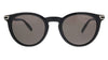 Montblanc MB0041S-001 Black Round Sunglasses