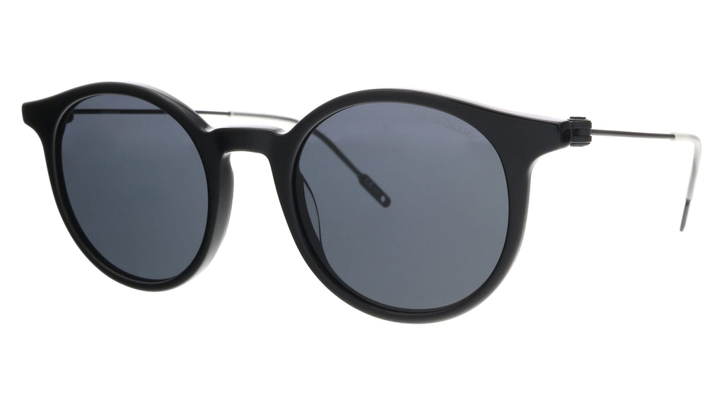 Montblanc  Black Round Sunglasses