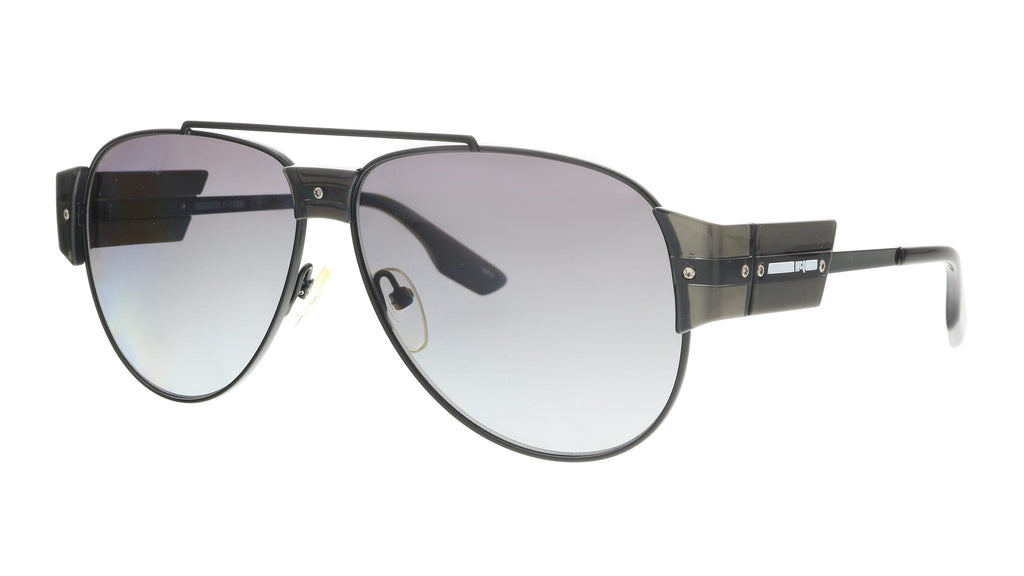 McQ  Grey Aviator Sunglasses