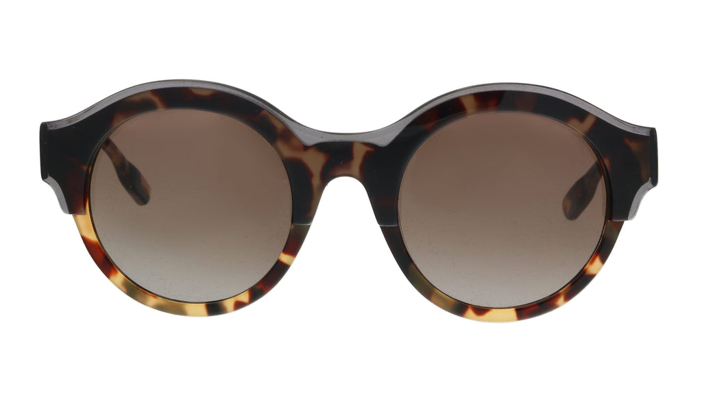 McQ MQ0003S-002 Havana Round Sunglasses
