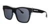 McQ  Black Rectangle Sunglasses