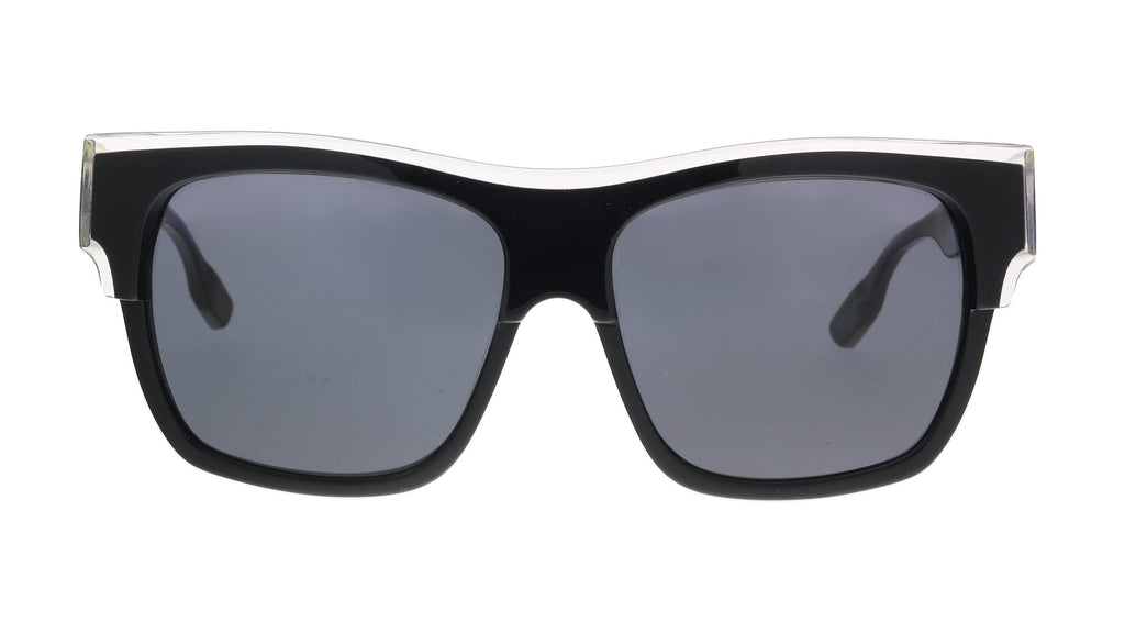 McQ MQ0004S-002 Black Rectangle Sunglasses