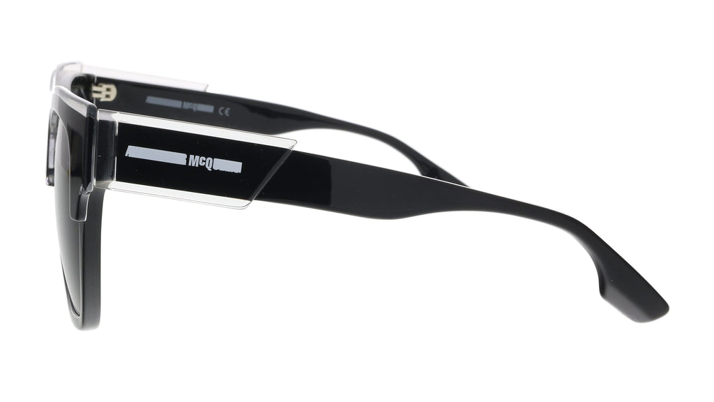 McQ MQ0004S-002 Black Rectangle Sunglasses