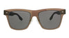 McQ MQ0008S-004 Brown Rectangle Sunglasses