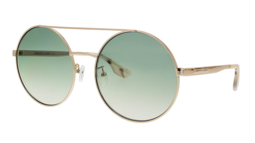 McQ  Gold Aviator Sunglasses