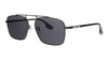 McQ  Black Aviator Sunglasses