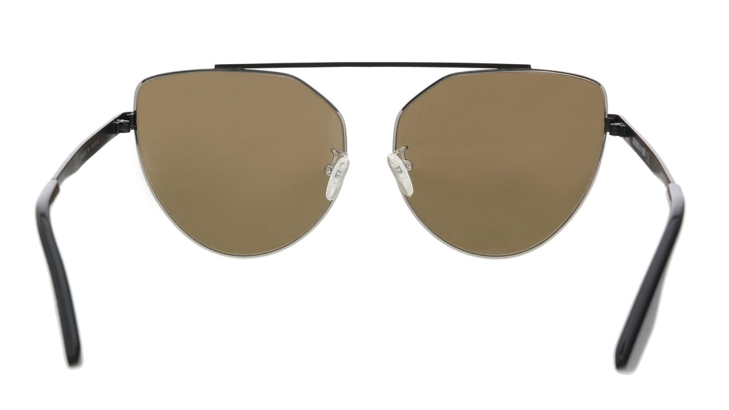McQ MQ0075S-001 Silver Cateye Sunglasses