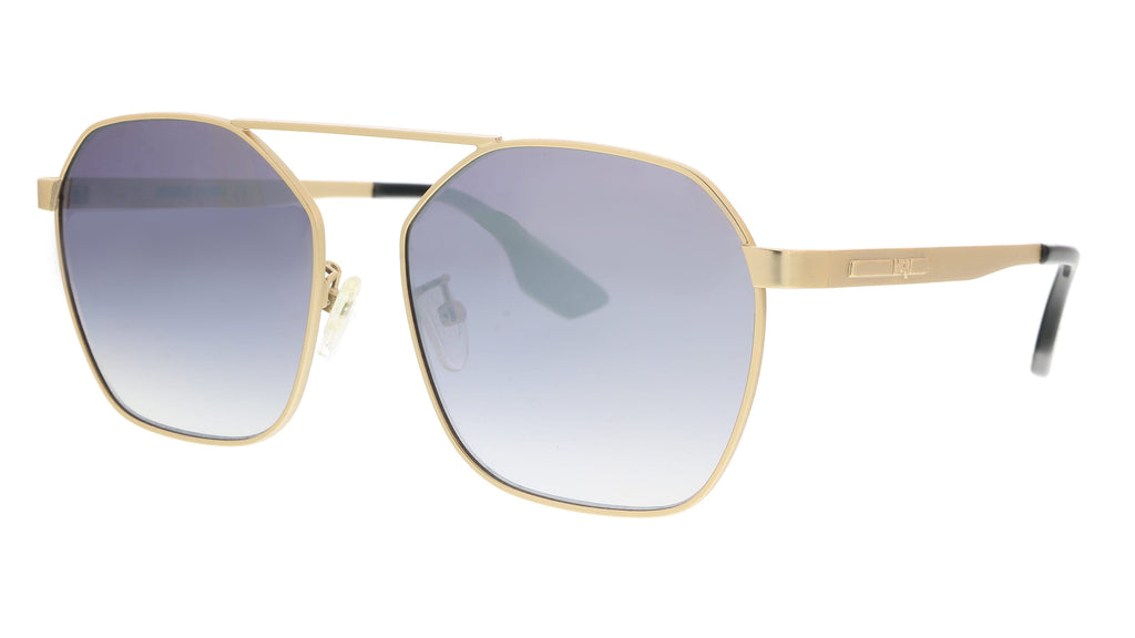 McQ  Gold Aviator Sunglasses