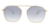 McQ MQ0076S-004 Gold Aviator Sunglasses