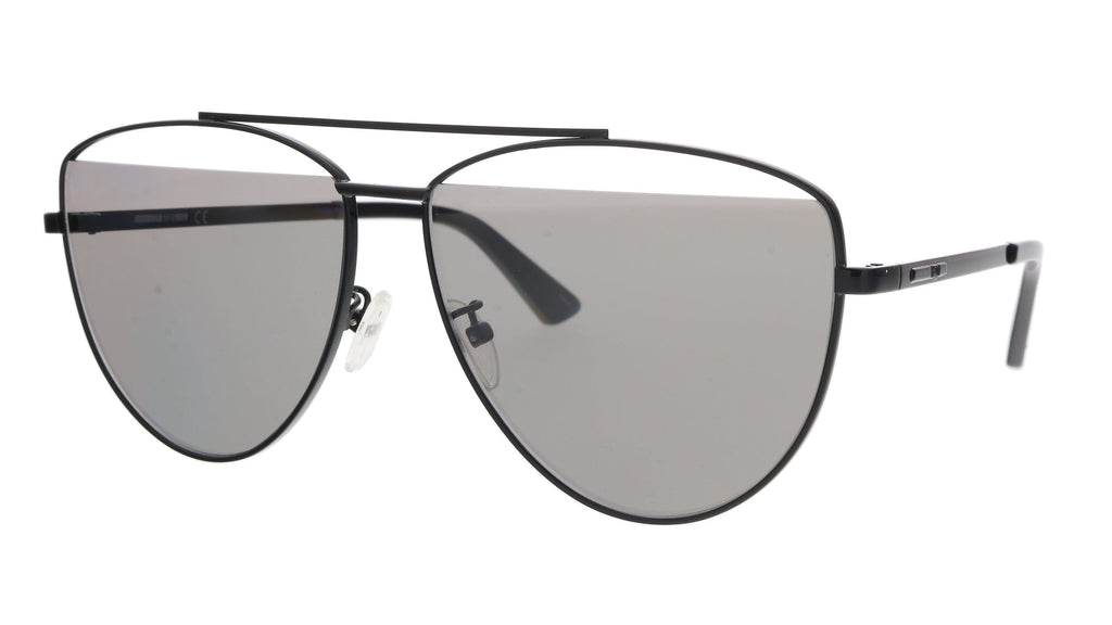 McQ  Black Aviator Sunglasses