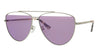 McQ  Silver Aviator Sunglasses