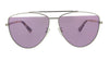 McQ MQ0157S-004 Silver Aviator Sunglasses