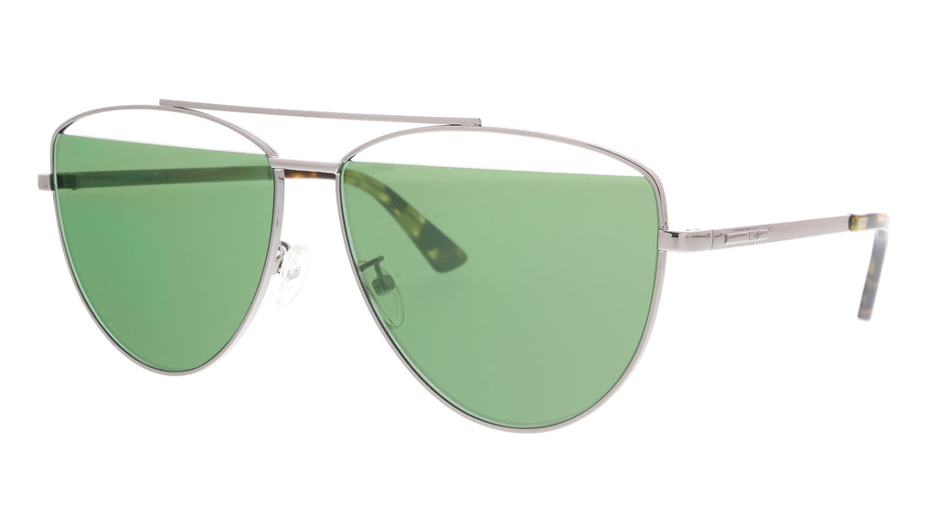 McQ  Silver Aviator Sunglasses