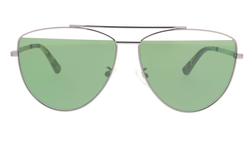 McQ MQ0157S-005 Silver Aviator Sunglasses