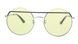 McQ MQ0164S-003 Silver Round Sunglasses