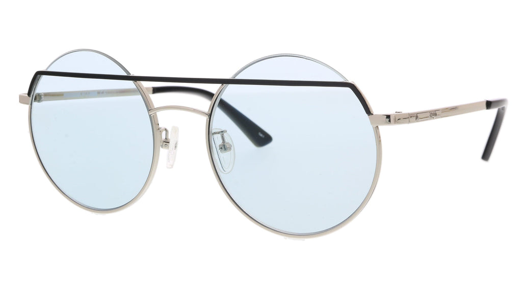 McQ  Silver Round Sunglasses