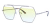McQ  Silver Aviator Sunglasses