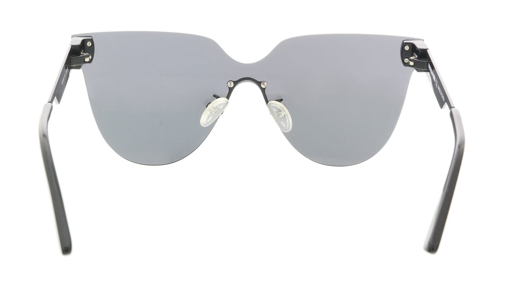 McQ MQ0130S-001 Black Modified Cateye Sunglasses