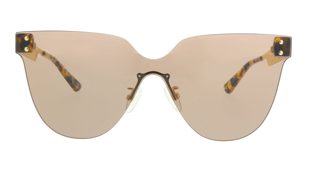 McQ MQ0130S-002 Havana Modified Cateye Sunglasses