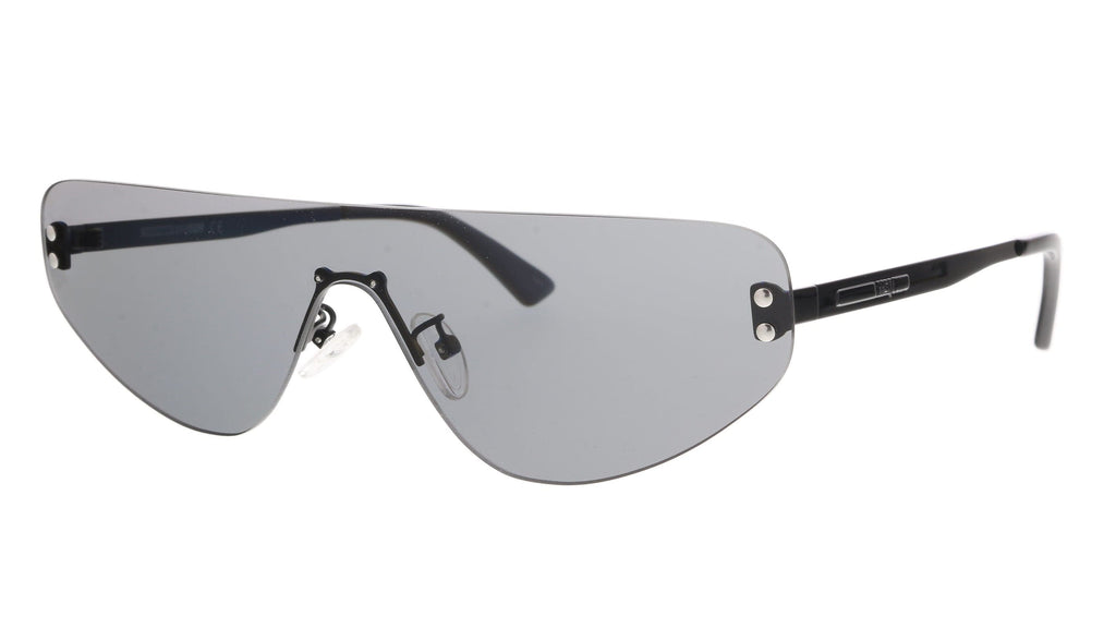 McQ  Black Rimless Sunglasses