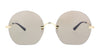 McQ MQ0224SA-002 Gold Round Sunglasses