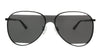 McQ MQ0196S-001 Black Aviator Sunglasses