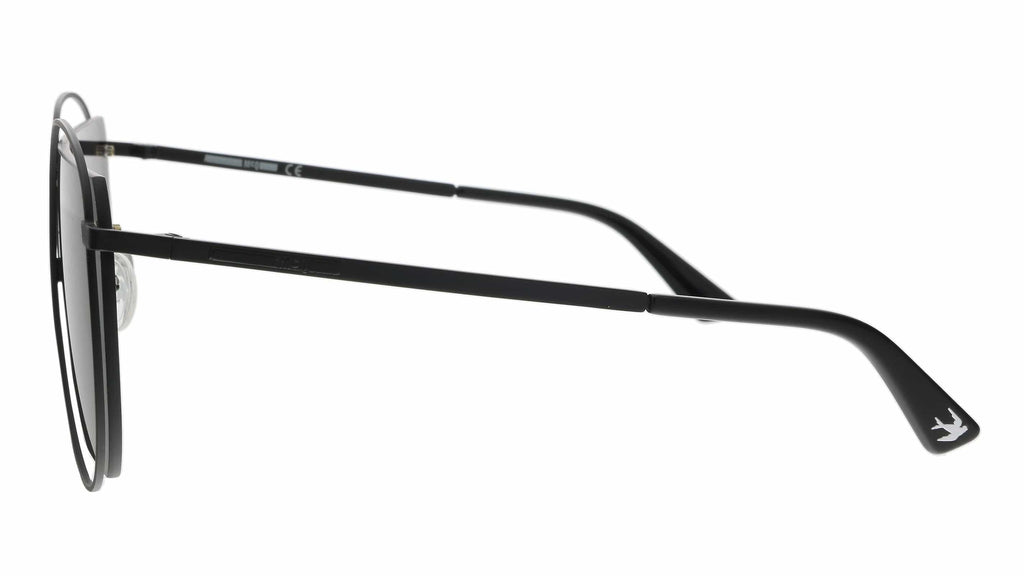McQ MQ0196S-001 Black Aviator Sunglasses