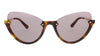 McQ MQ0201S-002 Gold Cateye Sunglasses