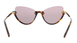 McQ MQ0201S-002 Gold Cateye Sunglasses