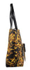 Versace Jeans Couture Black/Gold  Floral Reversible Signature Shopper Tote Bag