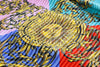 Versace Jeans Couture Baroque Patch Pleated Square Multicolor Scarf