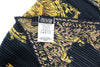 Versace Jeans Couture Baroque Print Pleated Square Black/Gold Scarf