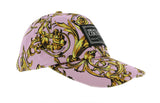 Versace Jeans Couture Pink Gold  Baroque Print Baseball Cap-One Size