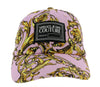 Versace Jeans Couture Pink Gold  Baroque Print Baseball Cap-One Size