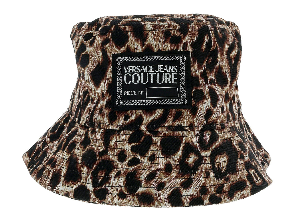 Versace Jeans Couture Leopard  Signature Fisherman Hat-One Size