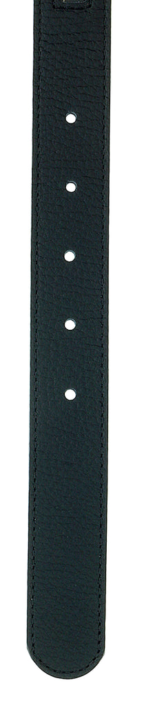 Versace Jeans Couture Black/Gold Leather Baroque Insert Trim Signature Classic Buckle-Adjustable Belt