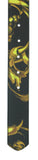 Versace Jeans Couture Black/Gold Leather Baroque Print Signature Buckle-Adjustable Reversible Belt