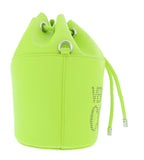Versace Jeans Couture Lime Green Structured Small Bucket Bag